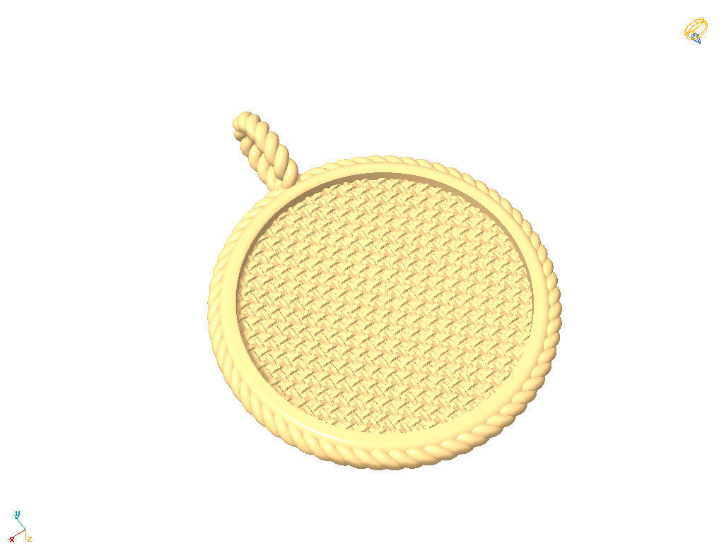 Zodiac Sign Pendant  virgo 3D print model_14