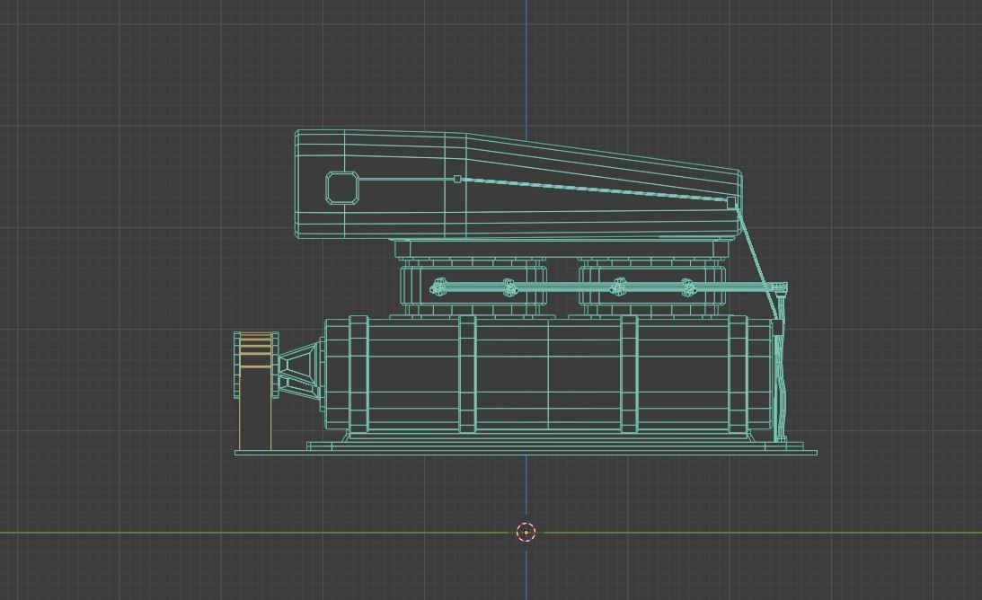Supercharger type B Low-poly 3D model_11