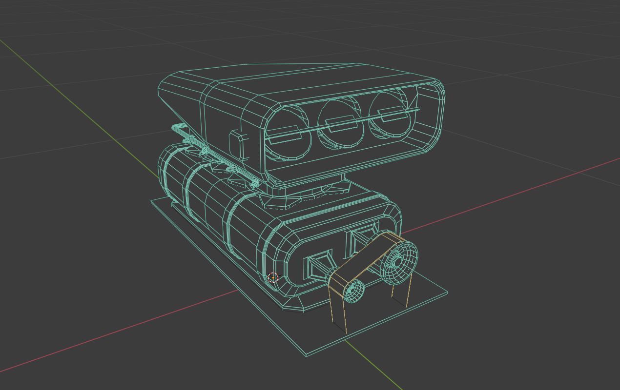 Supercharger type B Low-poly 3D model_12