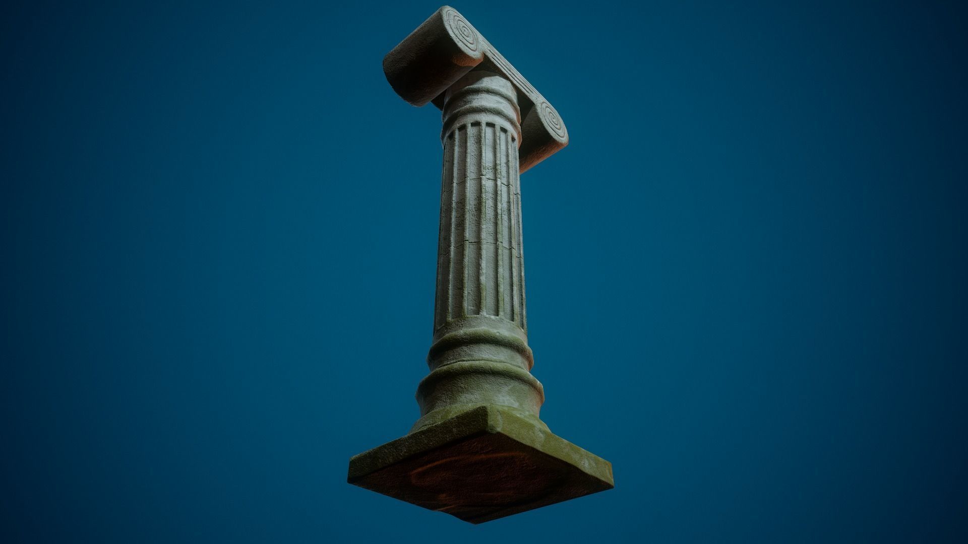 Roman Column - Tutorial Included  Low-poly 3D model_6