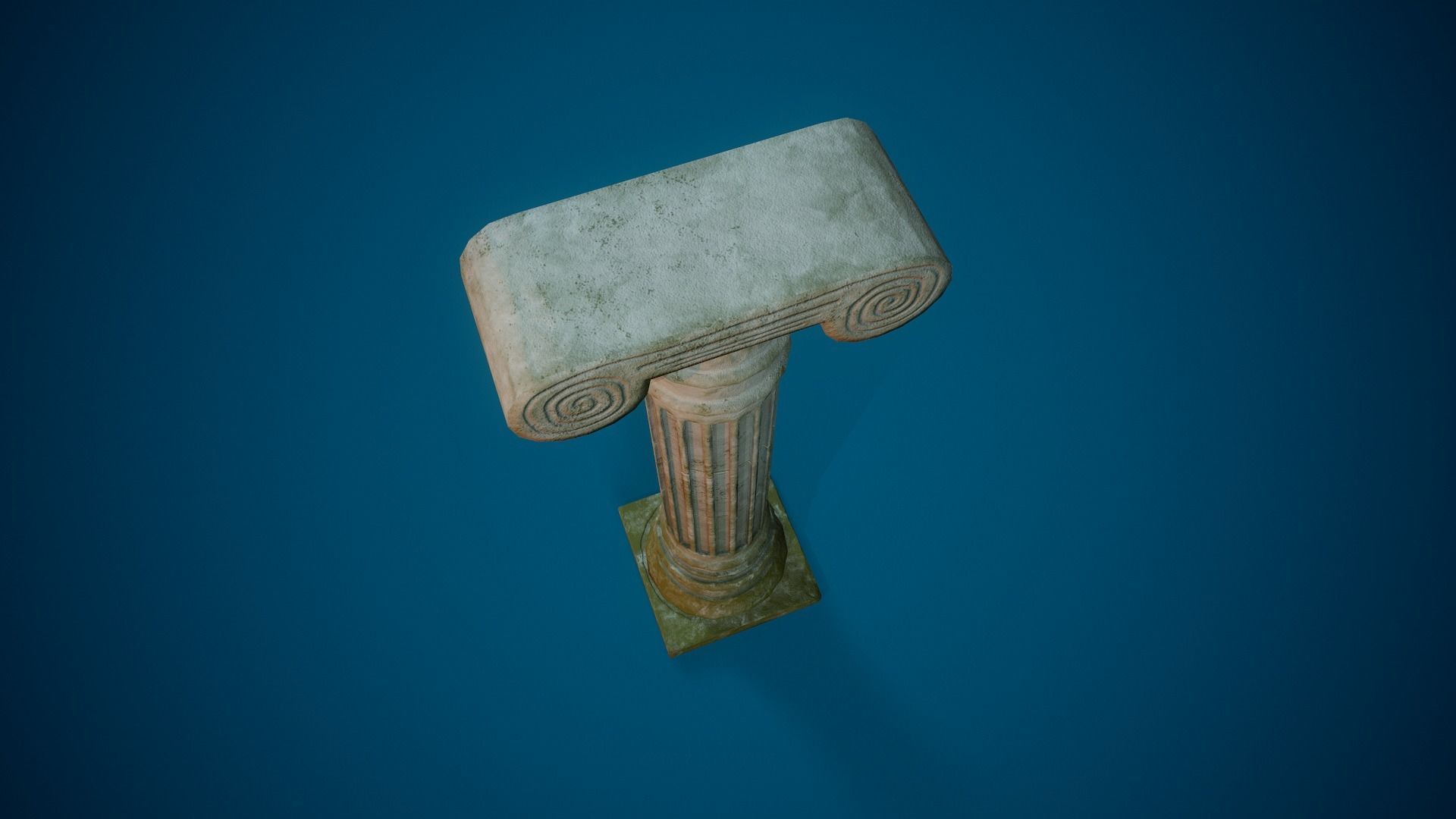 Roman Column - Tutorial Included  Low-poly 3D model_4
