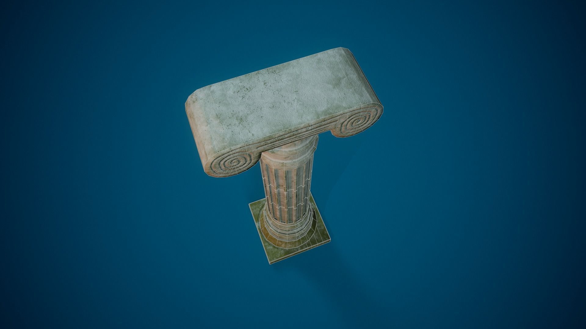 Roman Column - Tutorial Included  Low-poly 3D model_5