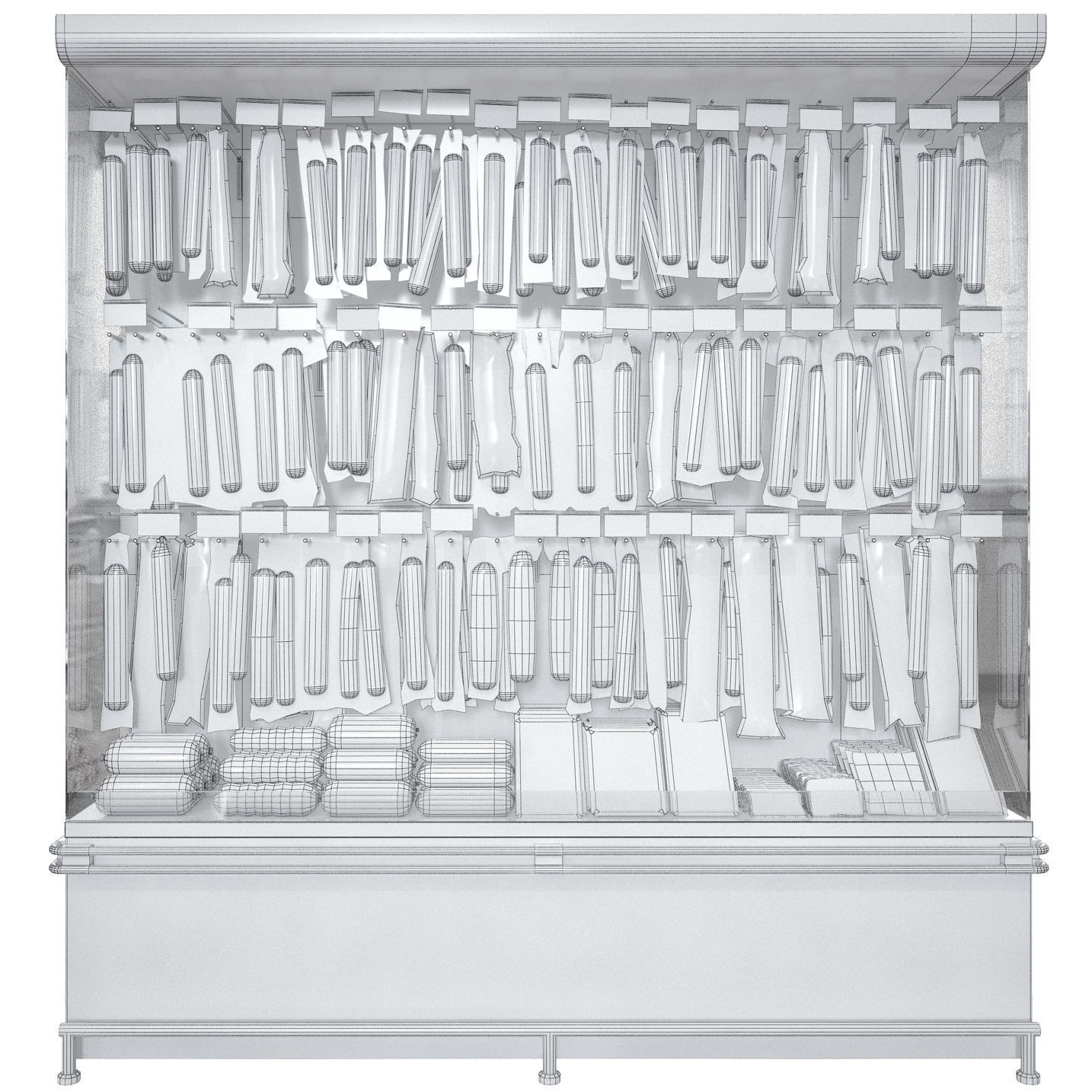 Sausage showcase 2 3D model_2