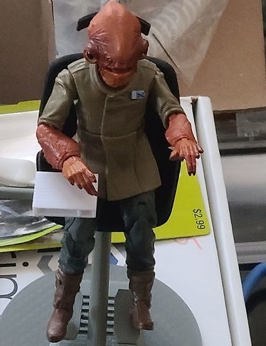 ADMIRAL ACKBAR COMMAND CHAIR with Stations for personal use only 3D print model