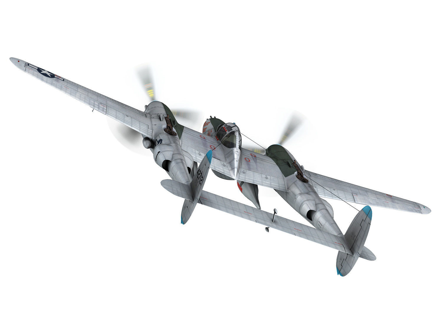 Lockheed P-38 Lightning - Charlcie Jeanne 3D model_5