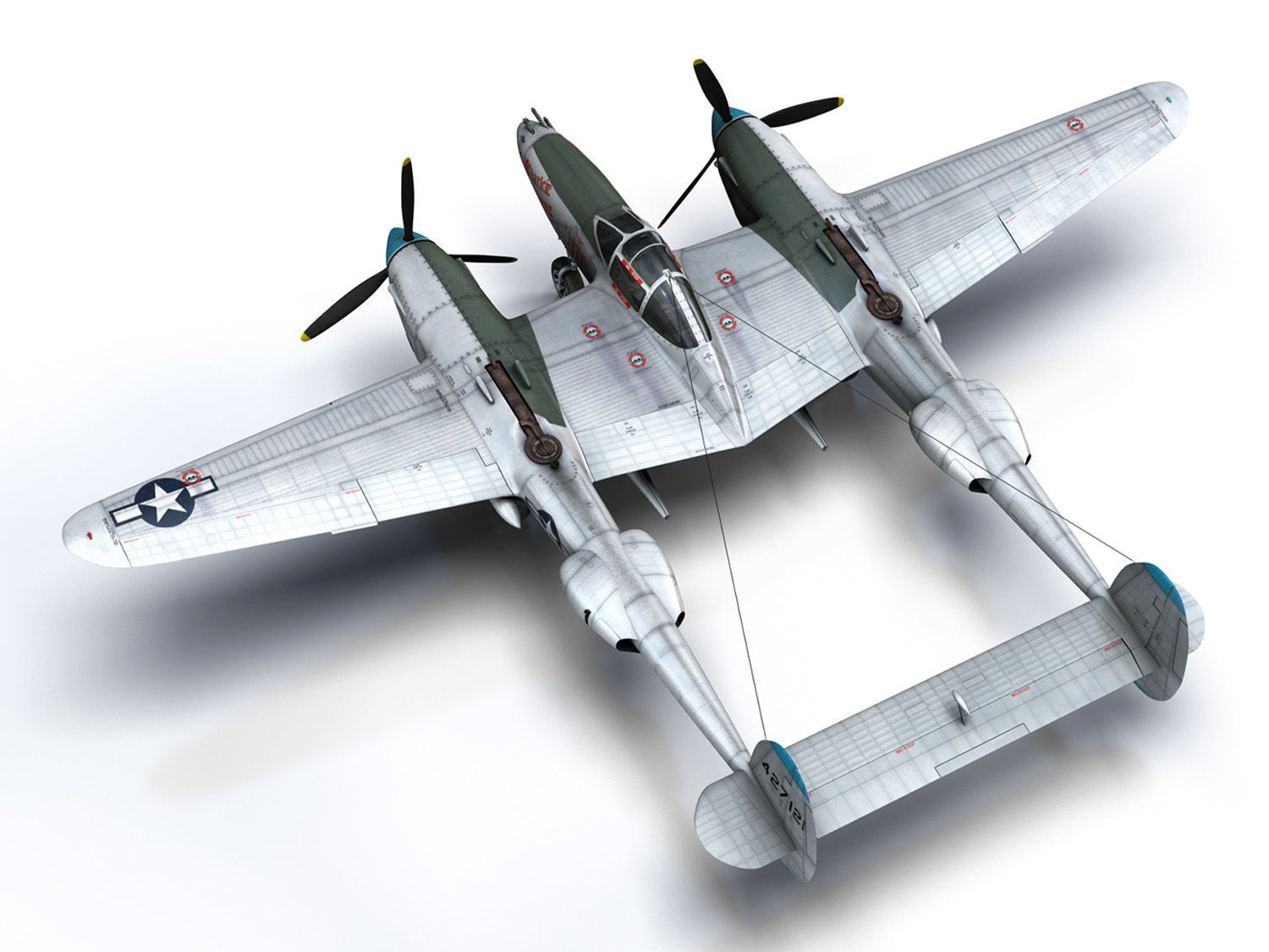 Lockheed P-38 Lightning - Charlcie Jeanne 3D model_11