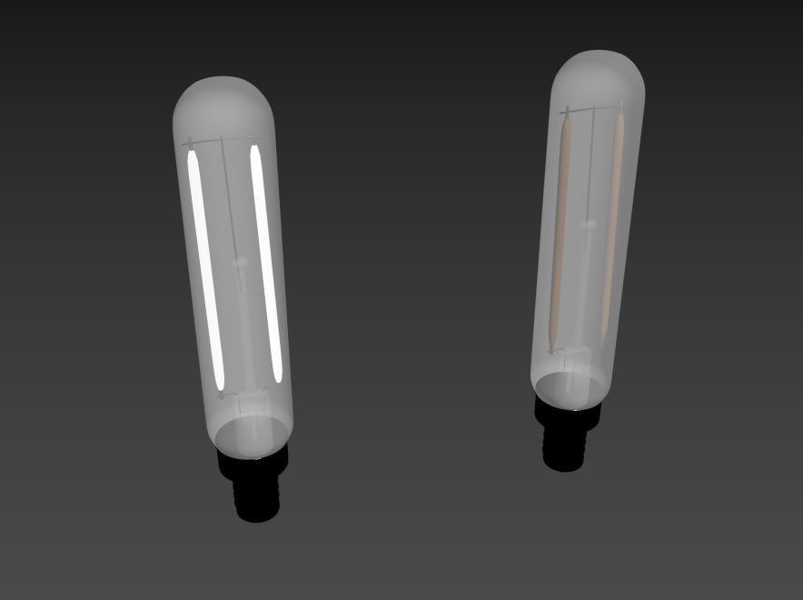 Tubilar Light Bulb 3D model_2