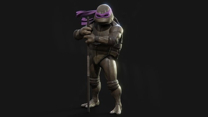 Donatello Teenage Mutant Ninja Turtle Low-poly 3D model