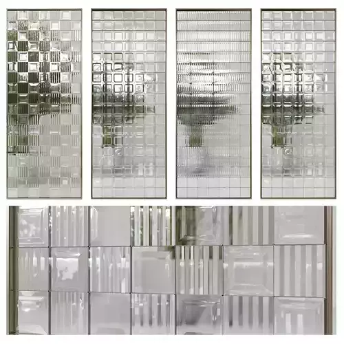 Glass block partition