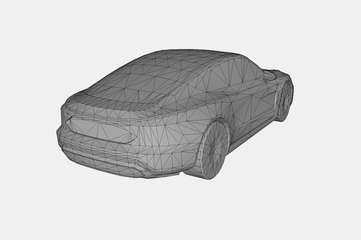 Audi e-tron GT 2022 Low-poly 3D model_21
