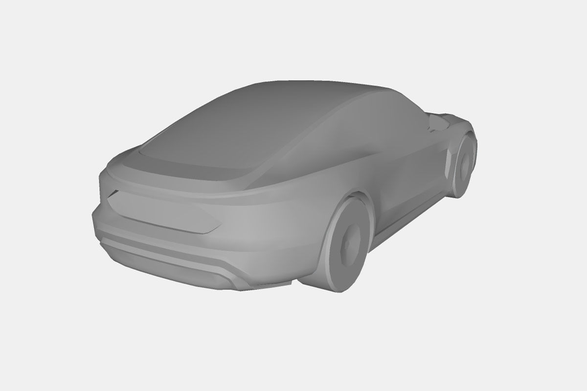 Audi e-tron GT 2022 Low-poly 3D model_23