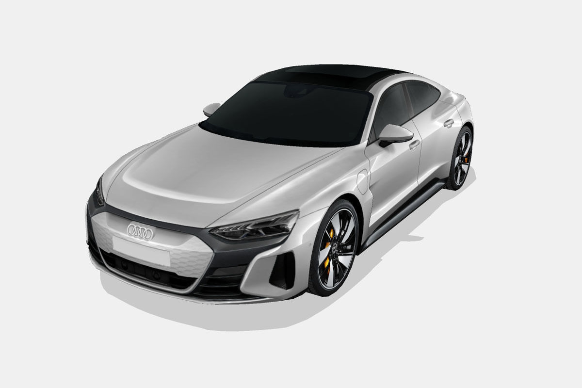 Audi e-tron GT 2022 Low-poly 3D model_7