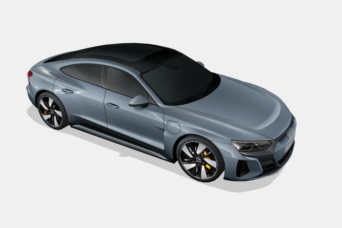 Audi e-tron GT 2022 Low-poly 3D model_16