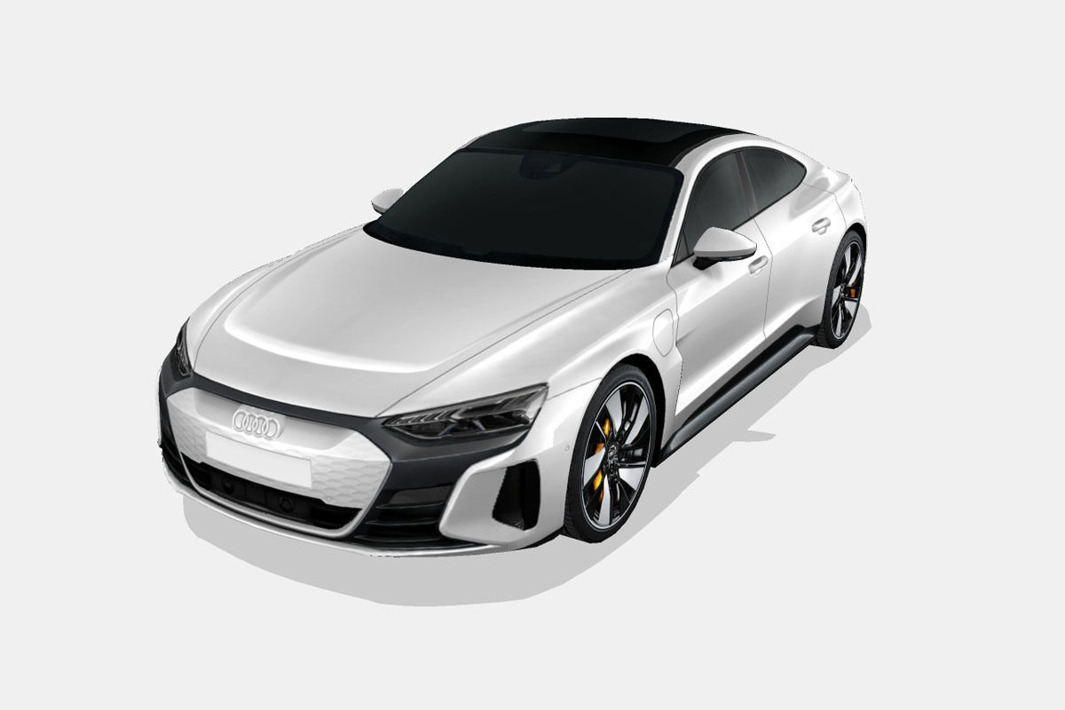Audi e-tron GT 2022 Low-poly 3D model_6