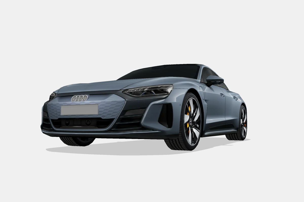 Audi e-tron GT 2022 Low-poly 3D model_4