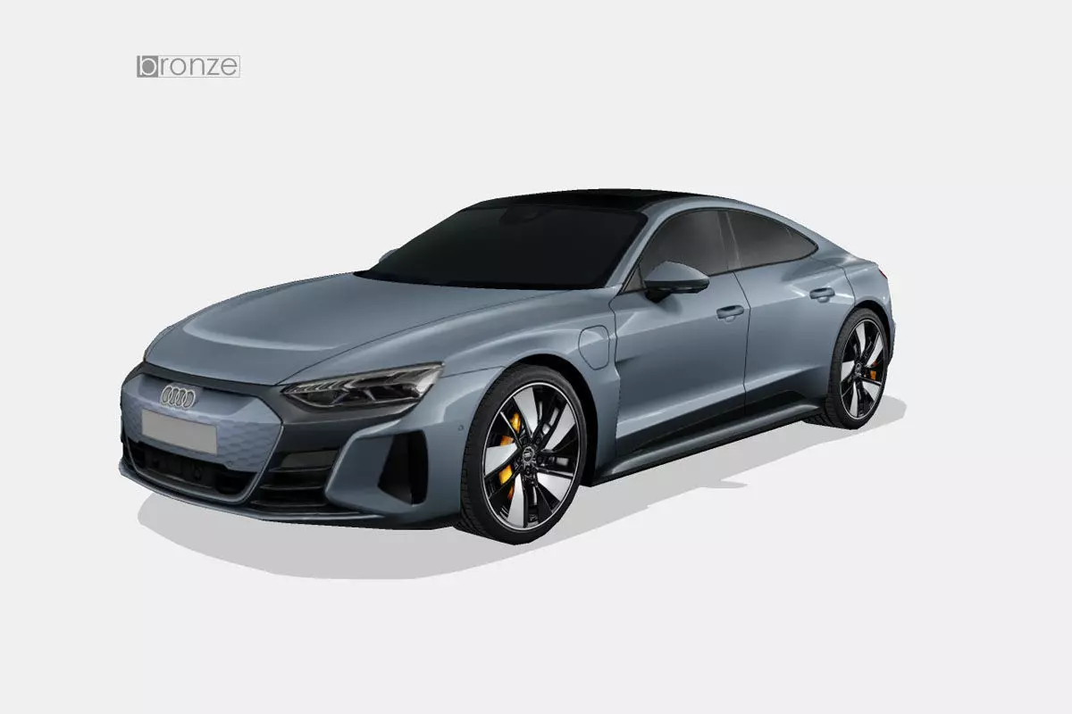 Audi e-tron GT 2022 Low-poly 3D model_0