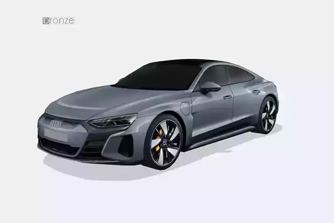 Audi e-tron GT 2022 Low-poly 3D model