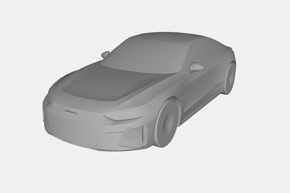 Audi e-tron GT 2022 Low-poly 3D model_22