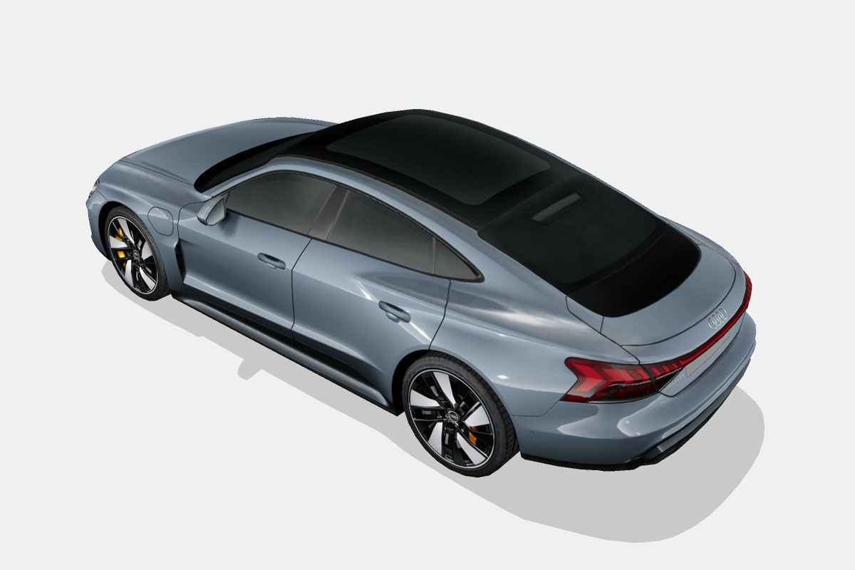 Audi e-tron GT 2022 Low-poly 3D model_9