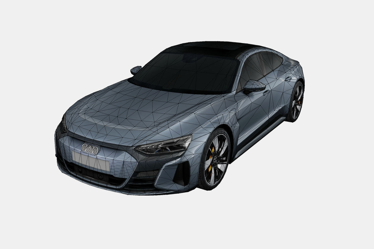 Audi e-tron GT 2022 Low-poly 3D model_18