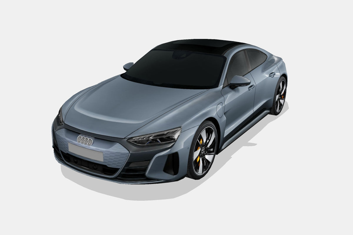 Audi e-tron GT 2022 Low-poly 3D model_5