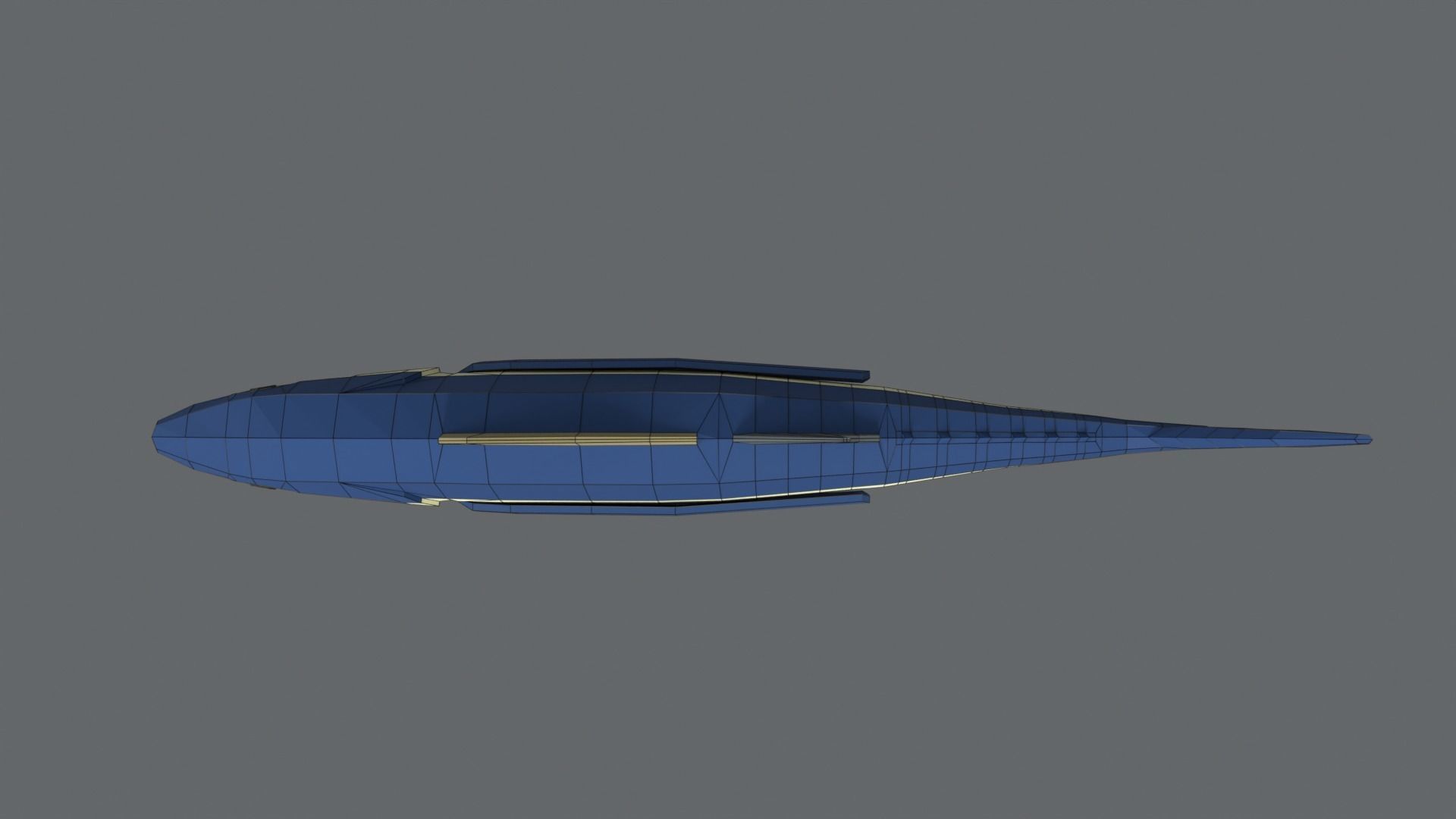 Low Poly Cartoon Tuna Fish Low-poly 3D model_15