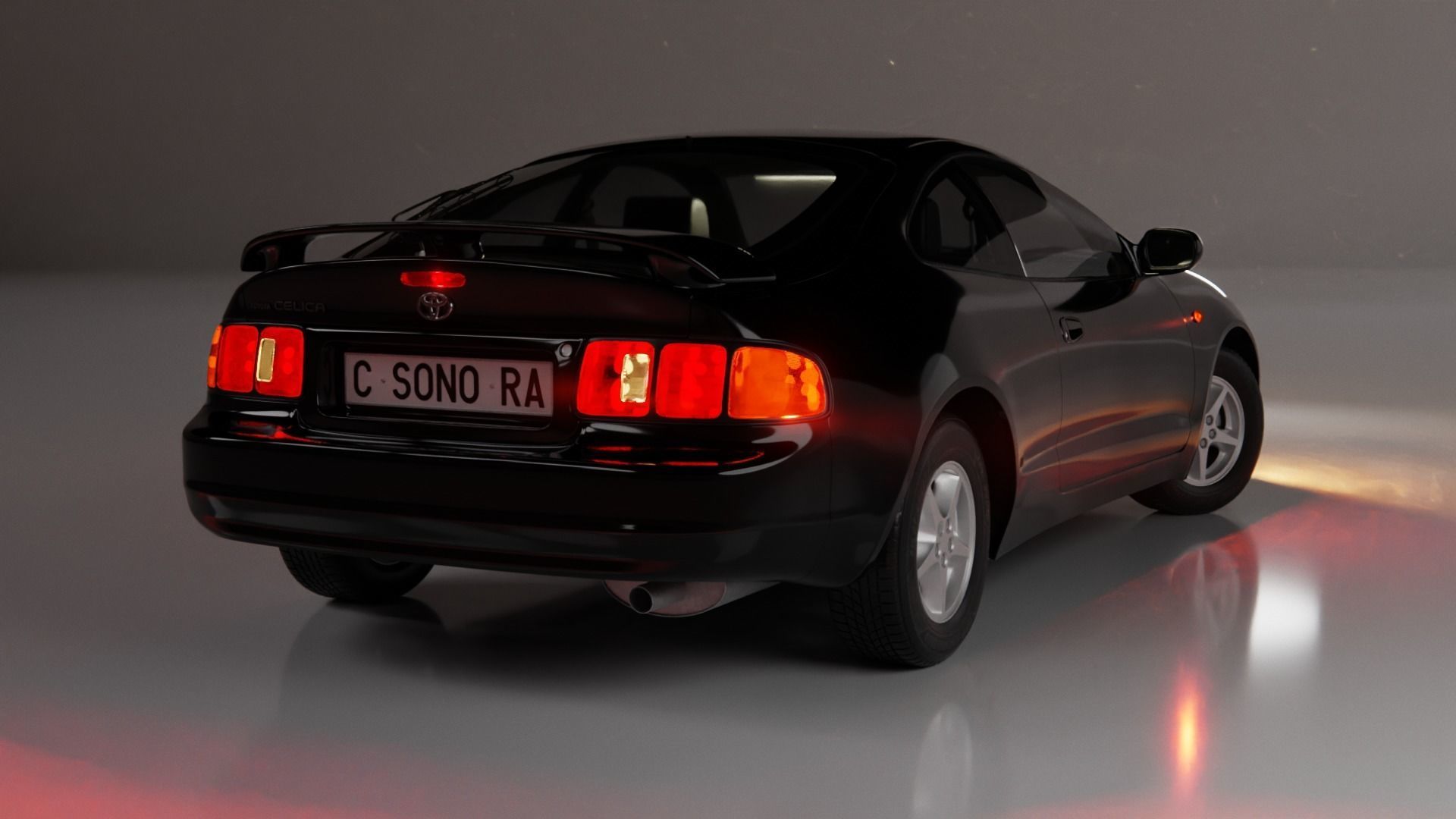 Toyota Celica 1994 Low-poly 3D model_17