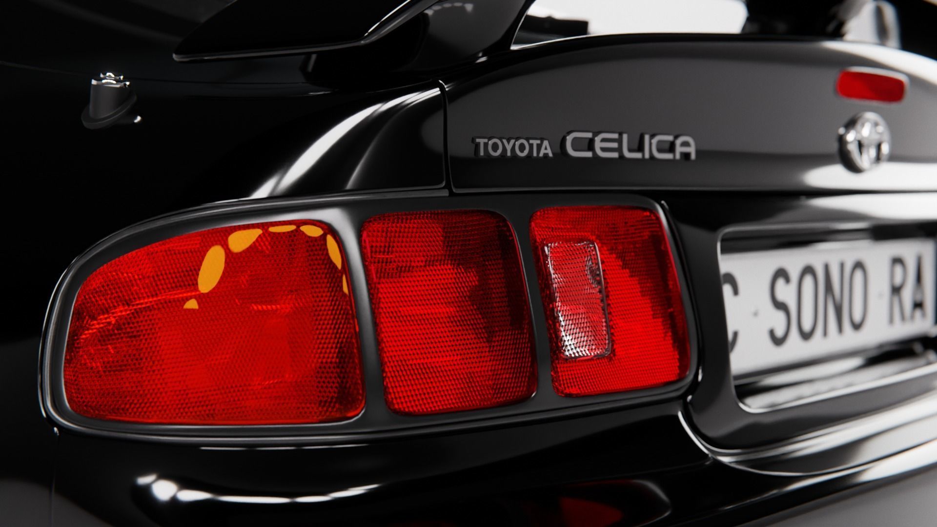 Toyota Celica 1994 Low-poly 3D model_14