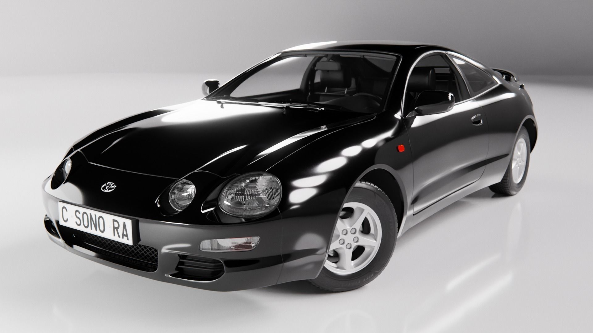 Toyota Celica 1994 Low-poly 3D model_5