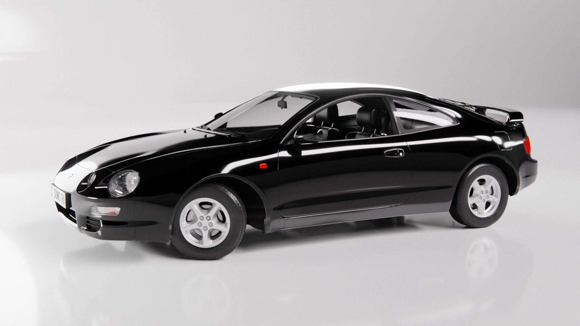 Toyota Celica 1994 Low-poly 3D model_3