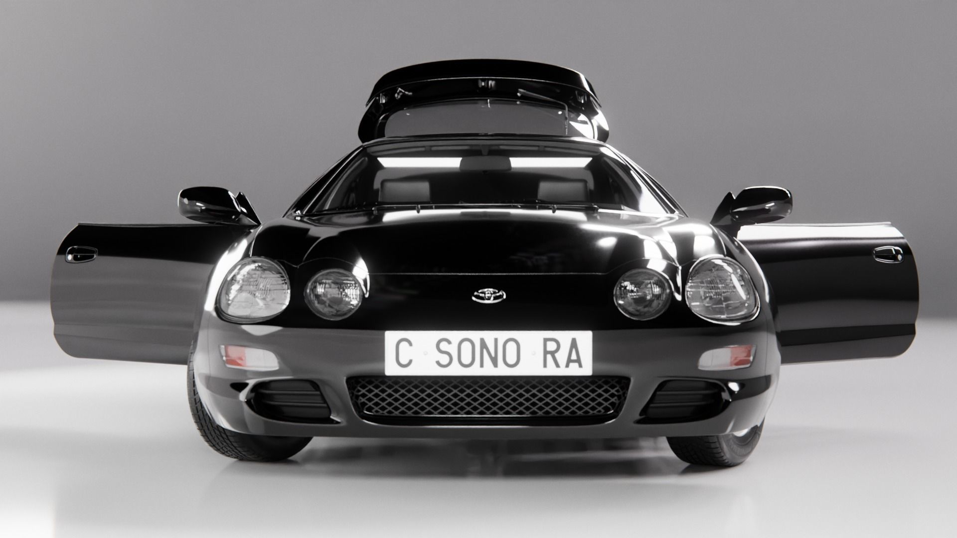 Toyota Celica 1994 Low-poly 3D model_7