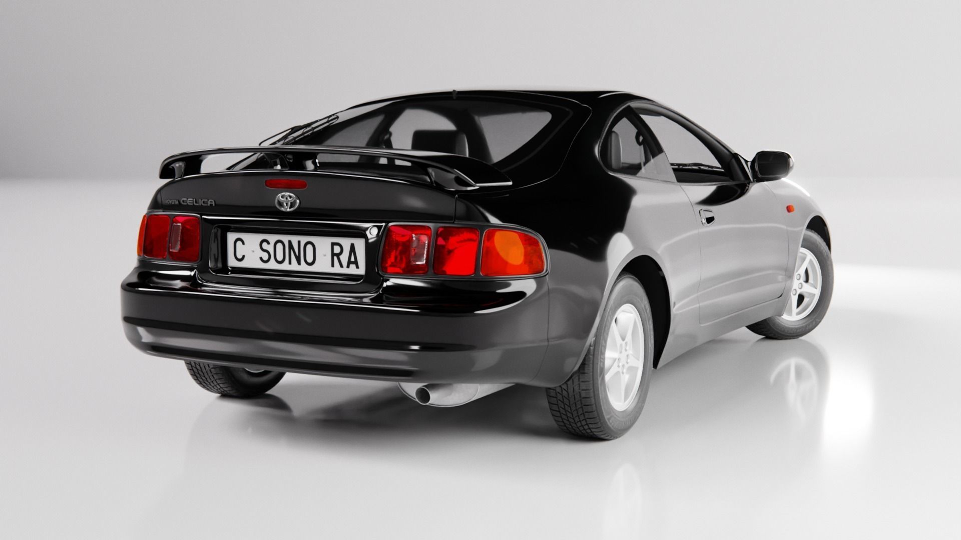 Toyota Celica 1994 Low-poly 3D model_4