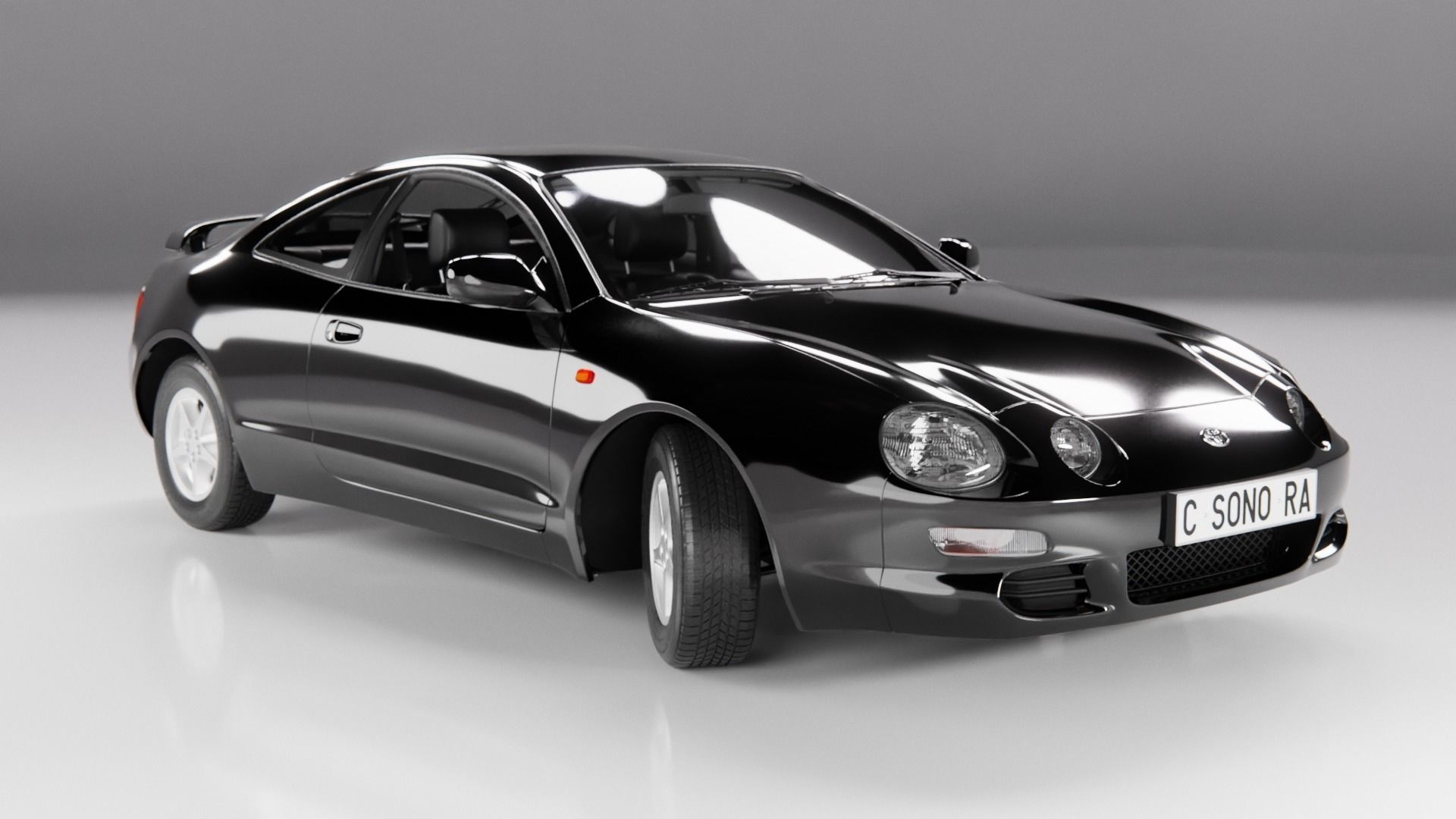 Toyota Celica 1994 Low-poly 3D model_2