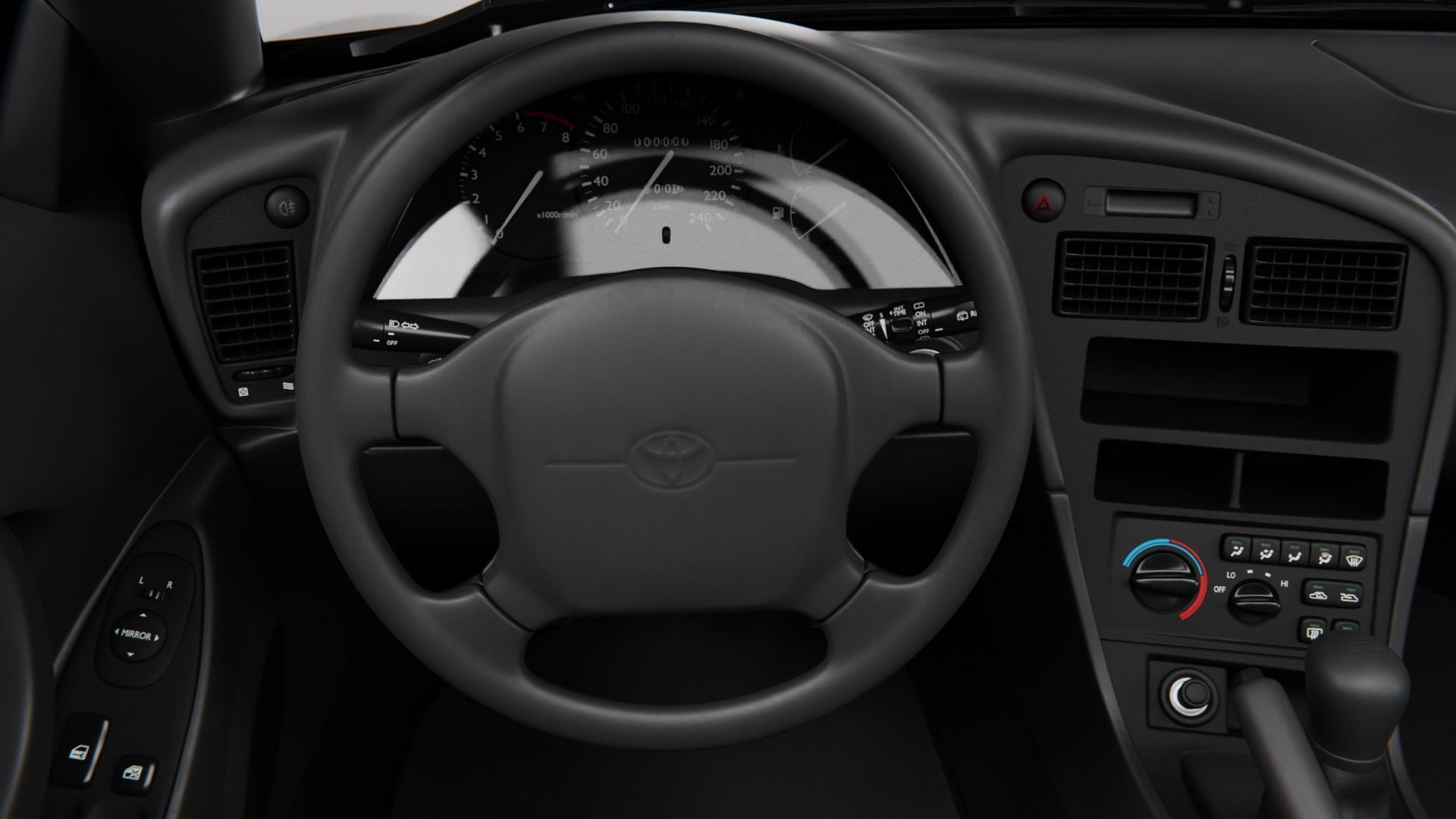 Toyota Celica 1994 Low-poly 3D model_12