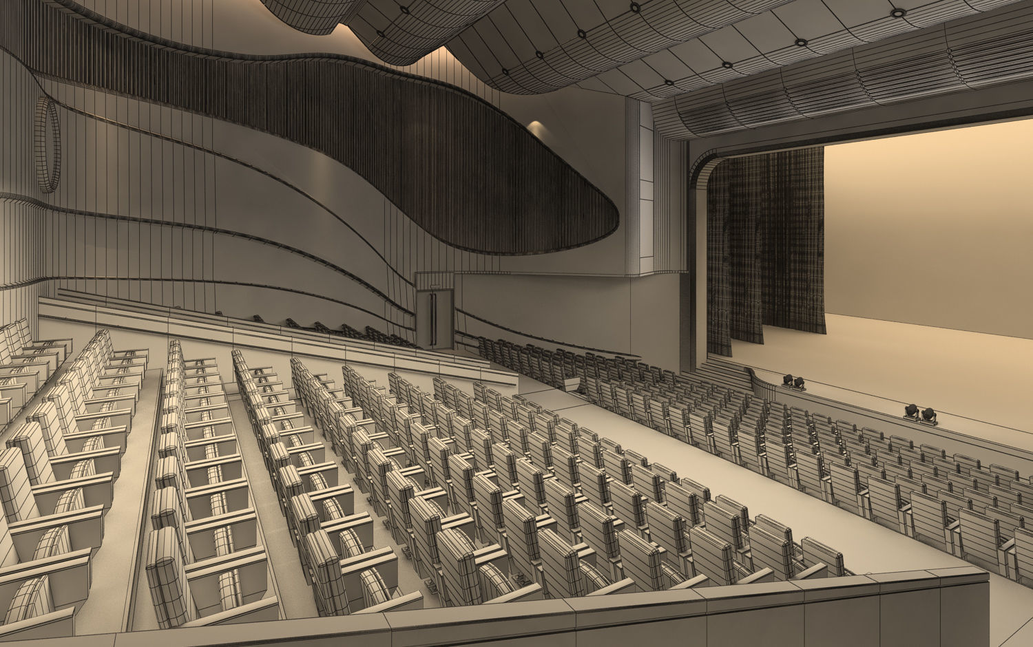 Opera House 3D model_7
