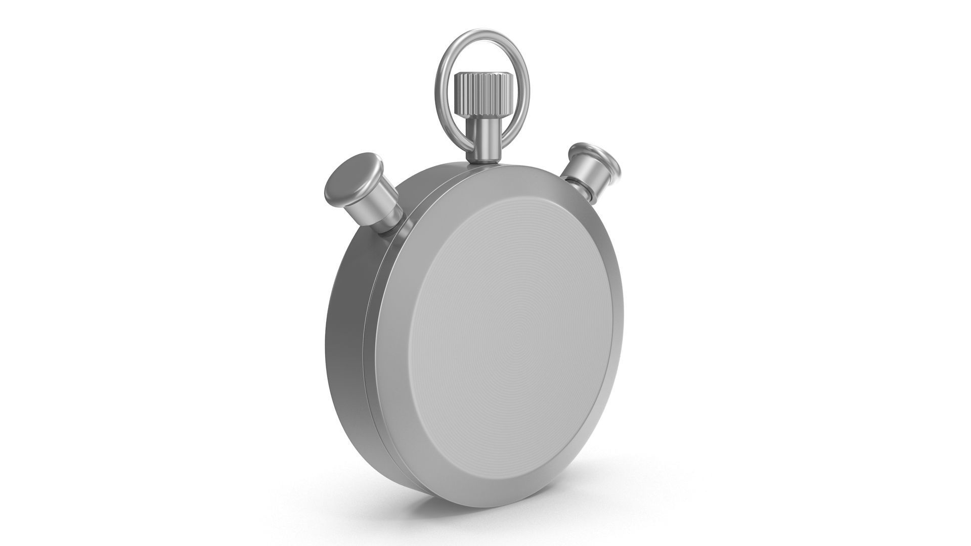 Stopwatch Low-poly 3D model_2