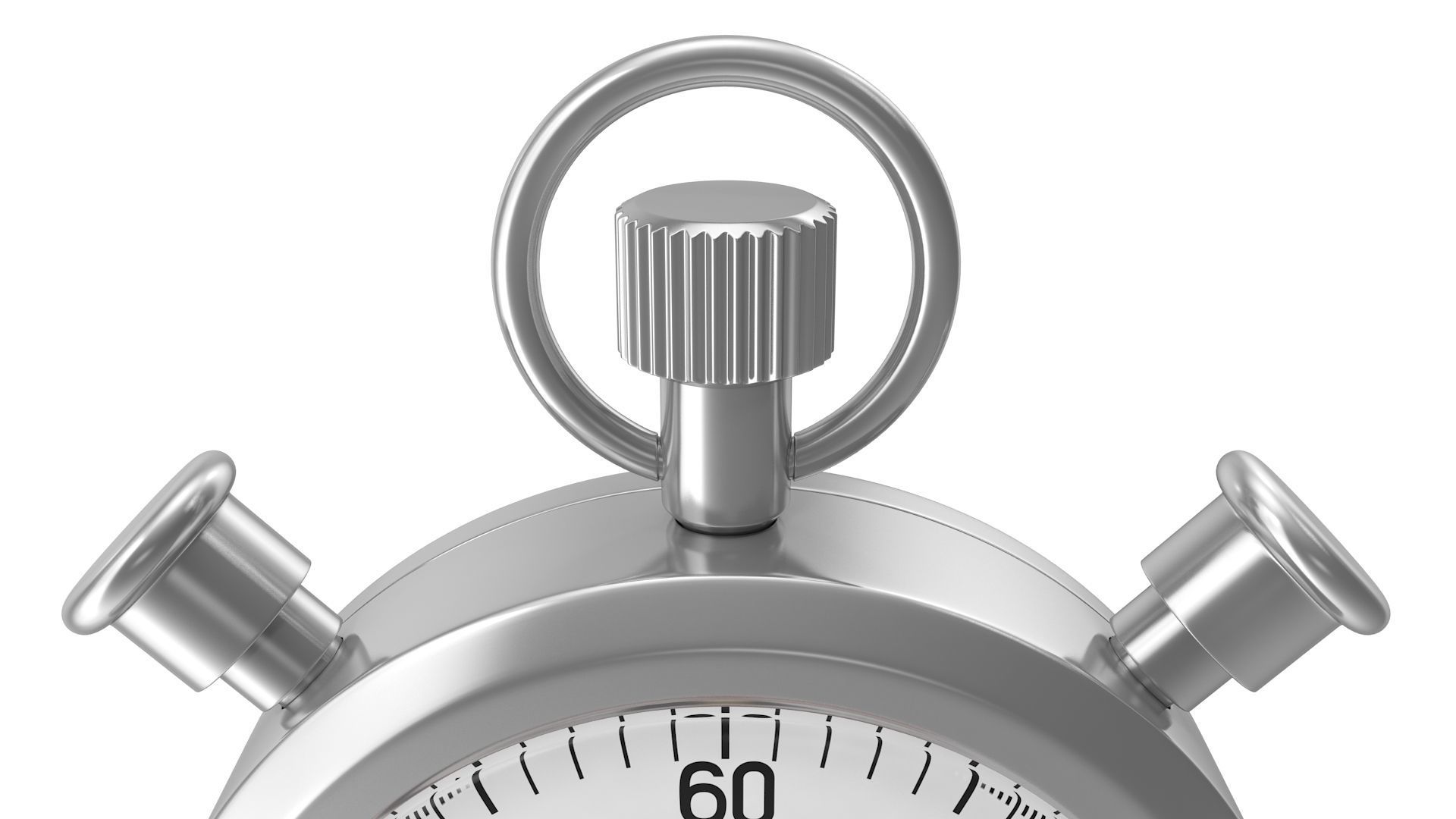 Stopwatch Low-poly 3D model_6