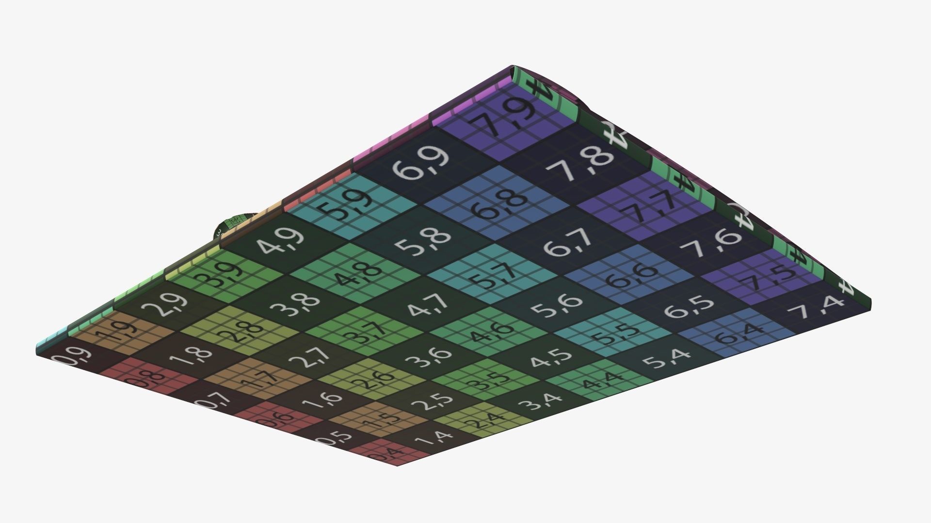 Gift paper envelope with bow mockup 3D model_12