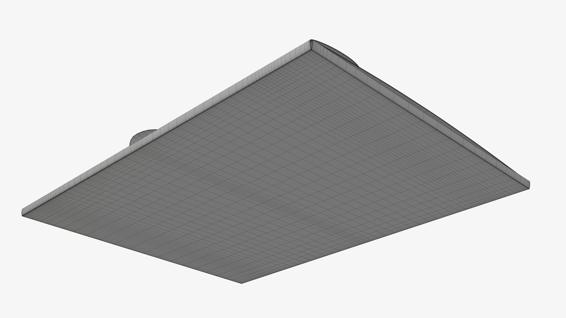 Gift paper envelope with bow mockup 3D model_7