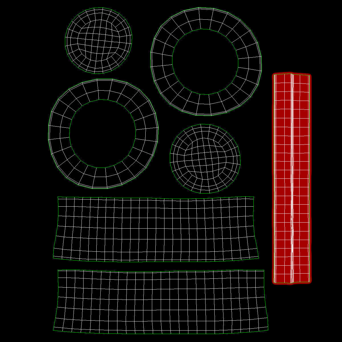 Magician Hat and Wand Low-poly 3D model_15