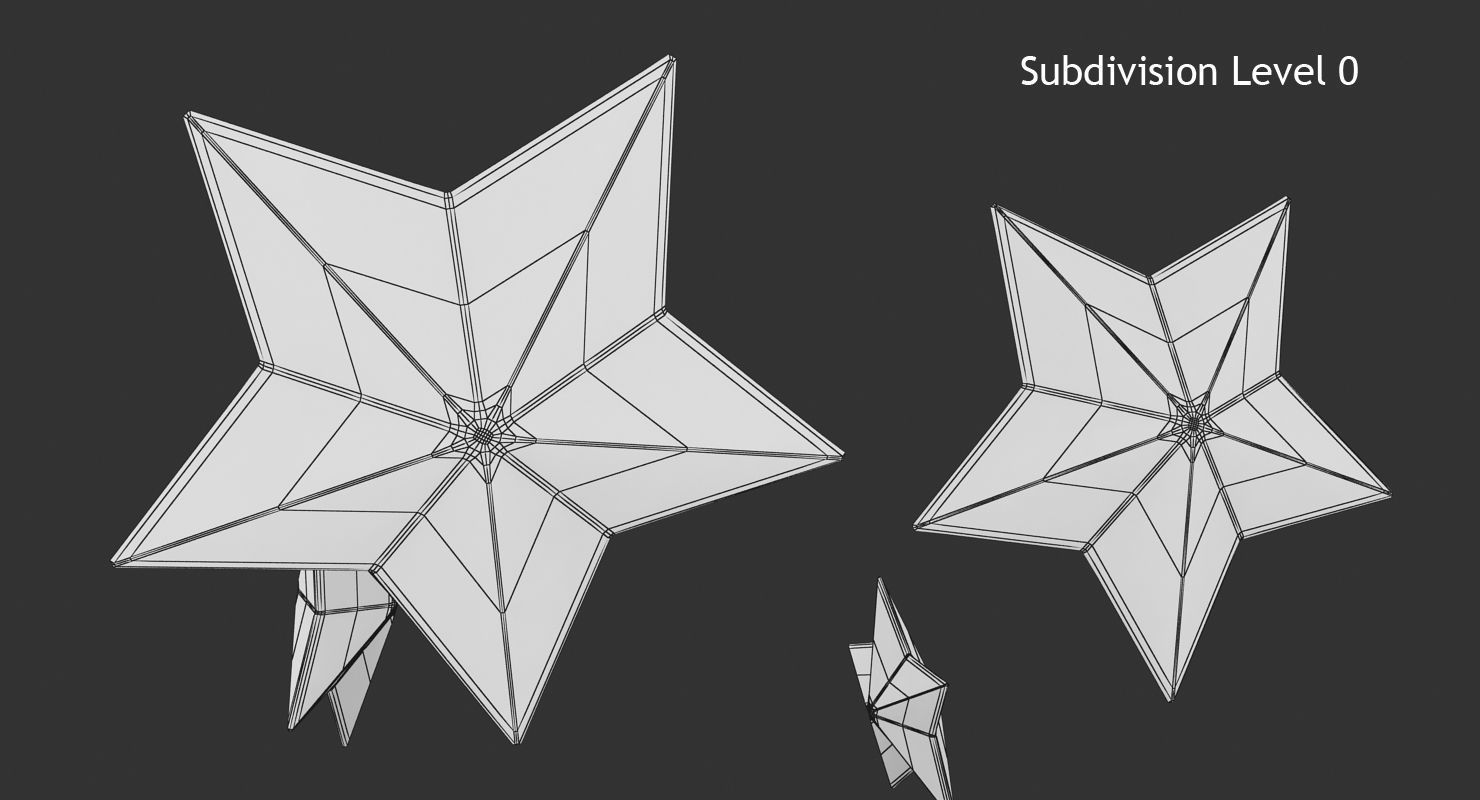 Magician Hat and Wand Low-poly 3D model_12