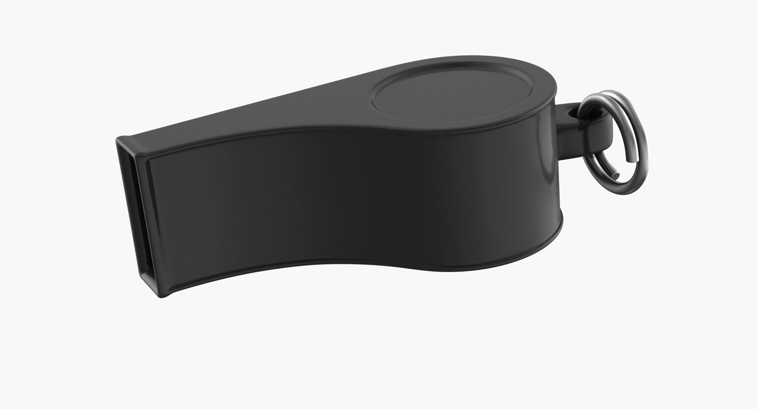 Whistle Low-poly 3D model_6