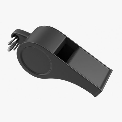 Whistle Low-poly 3D model