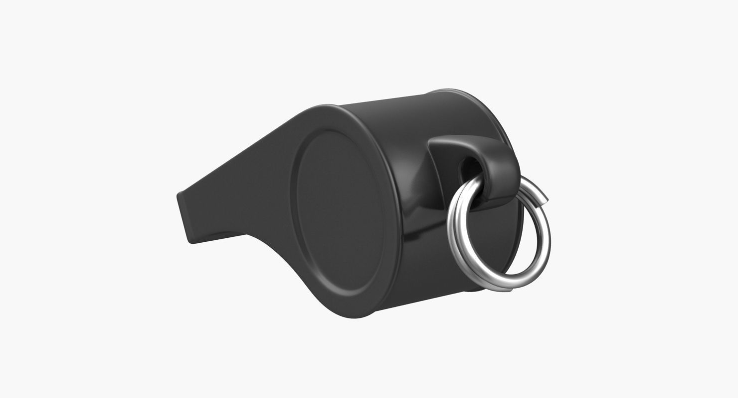 Whistle Low-poly 3D model_4