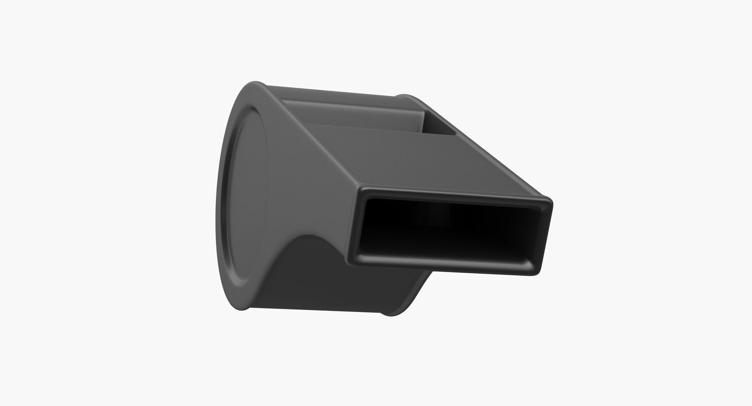 Whistle Low-poly 3D model_7