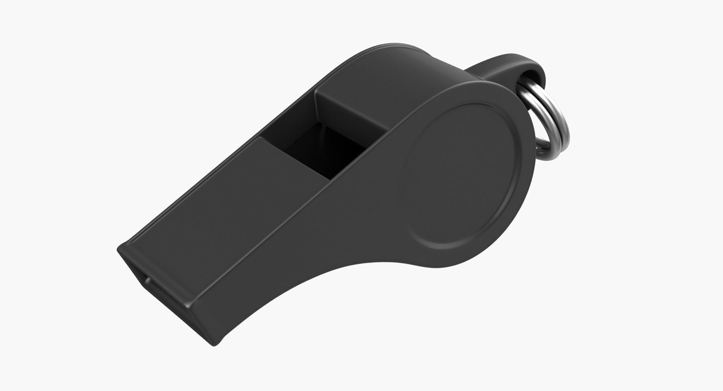 Whistle Low-poly 3D model_3