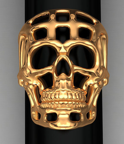 skull ring Free 3D print model