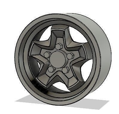 Porsche Cookie Cutter Wheel 3D print model