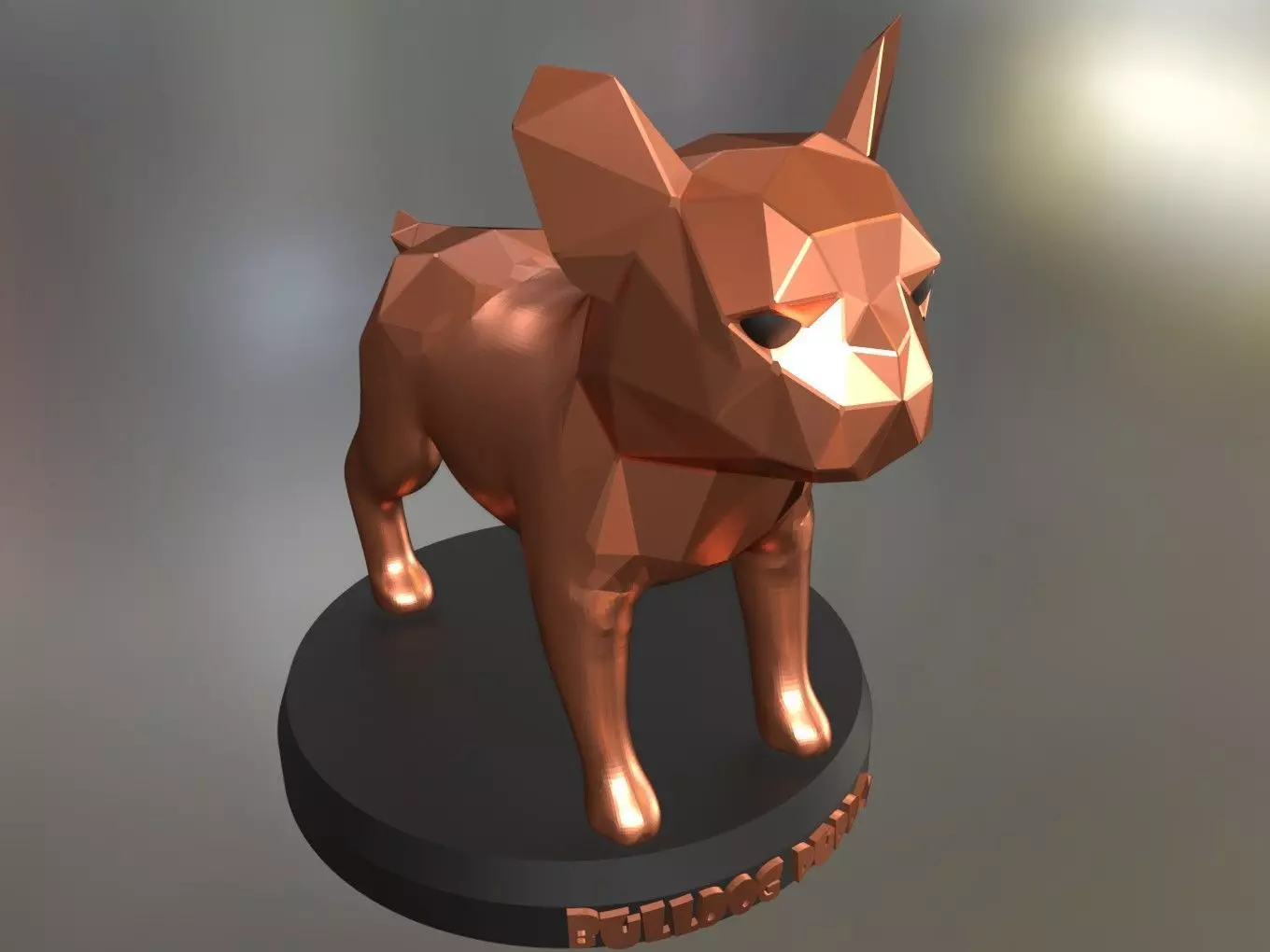 Bulldog Puppy 3D print model