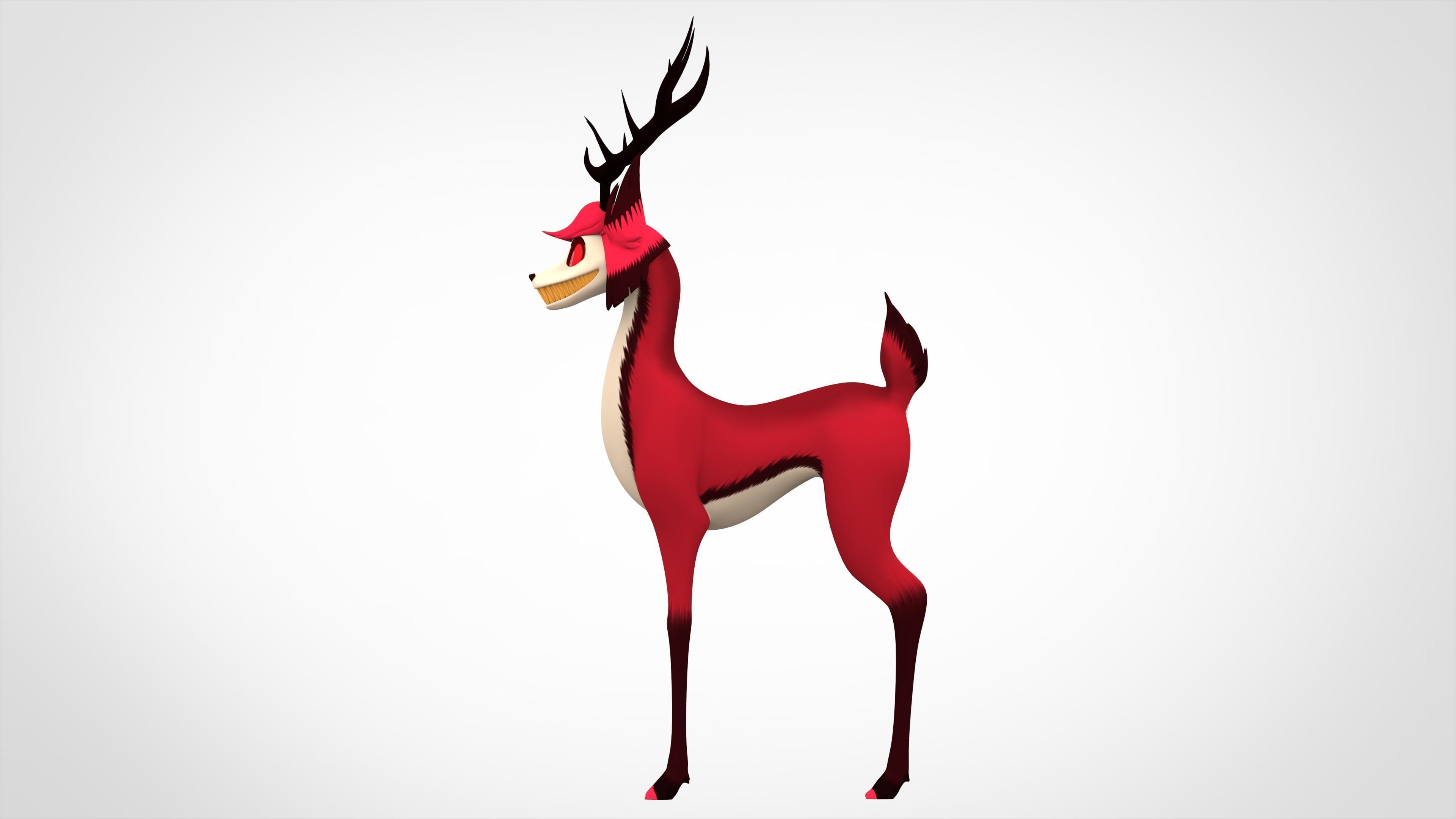 Alastor Deer 3D model_2